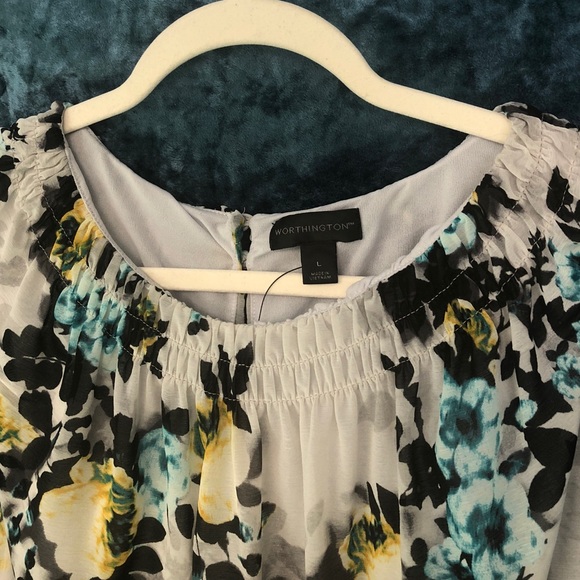 Worthington Dress Top Size Large - Picture 2 of 3